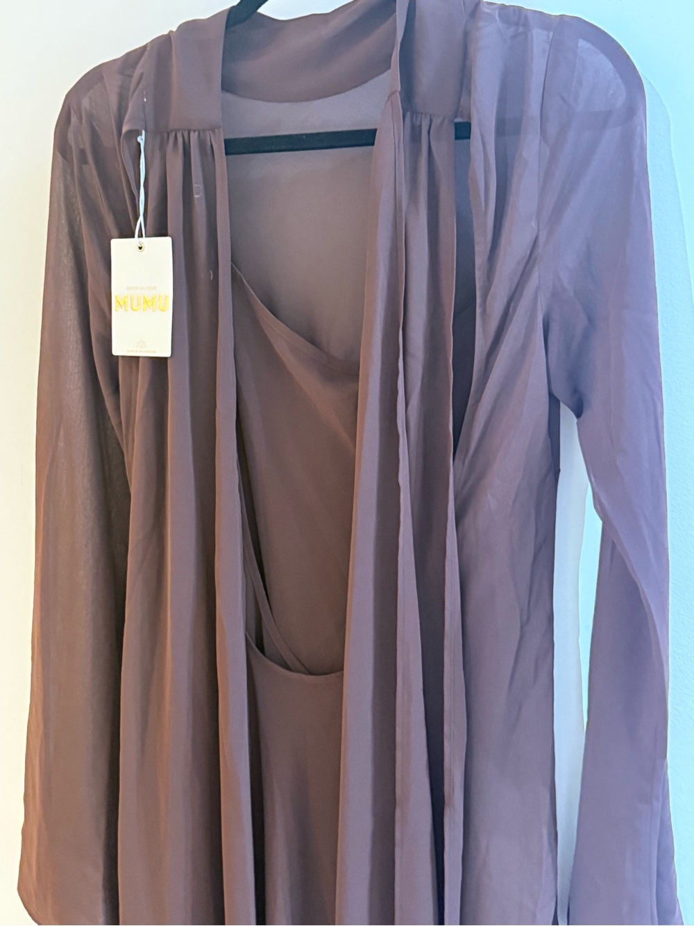 Brandi Maxi Dress Chocolate Chiffon - Picture 9 of 10
